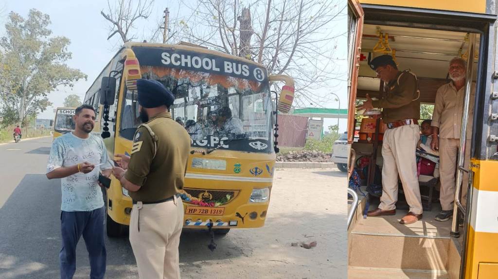 School vehicle inspections continue 182 vehicles inspected so far 60 challaned